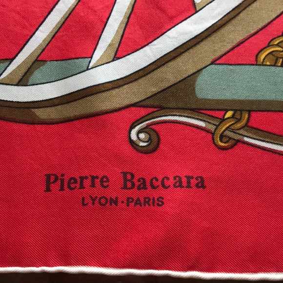 1980’s Vintage Pierre Baccara Square Scarf - Picture 2 of 8